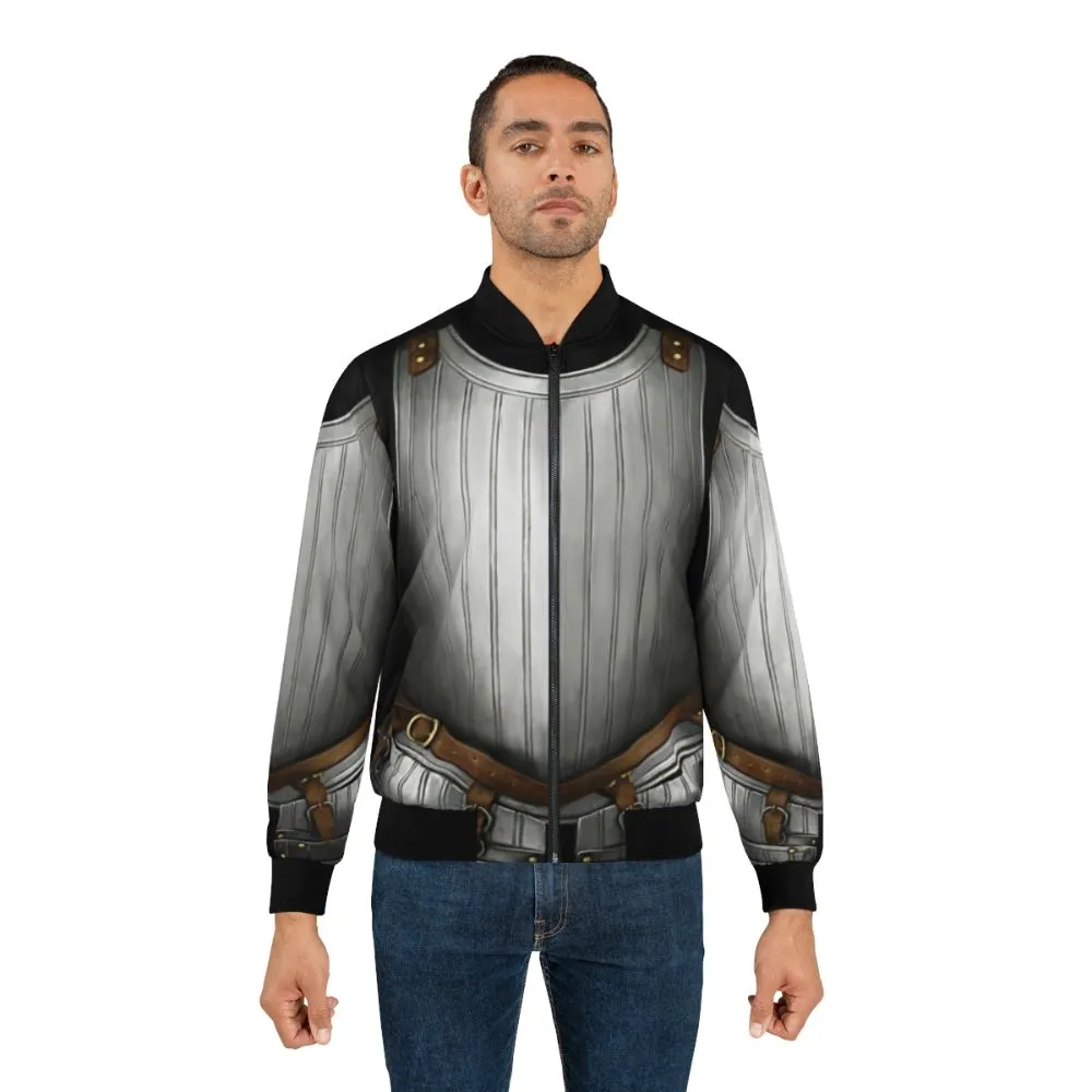 17th Century Cuirass Bomber Jacket - Armor-Inspired Outerwear