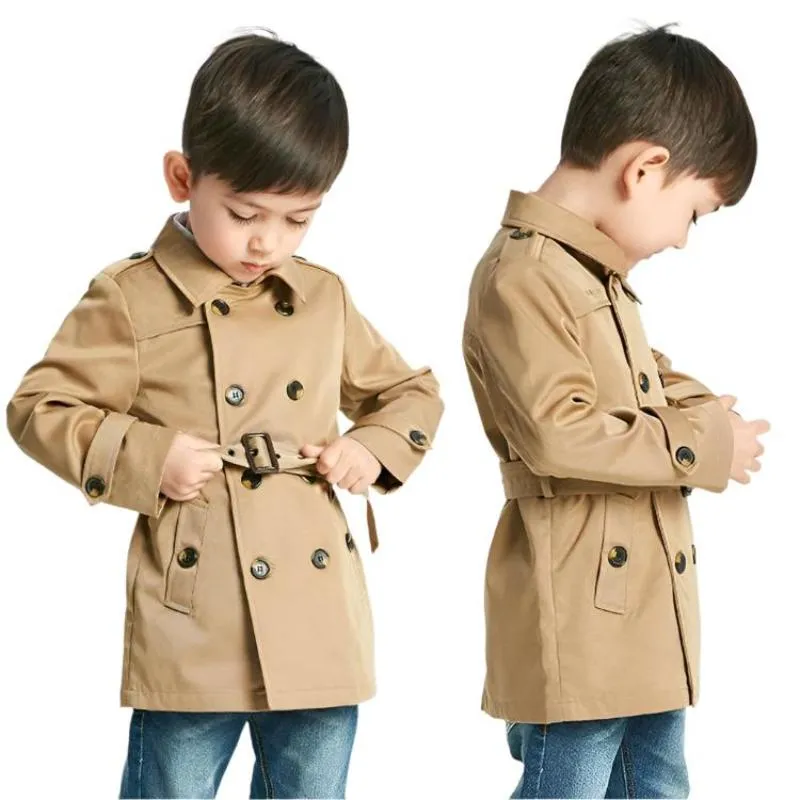 Boys Mid-Length Trench Coat