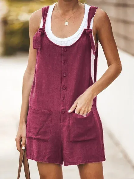 Cotton Linen Romper