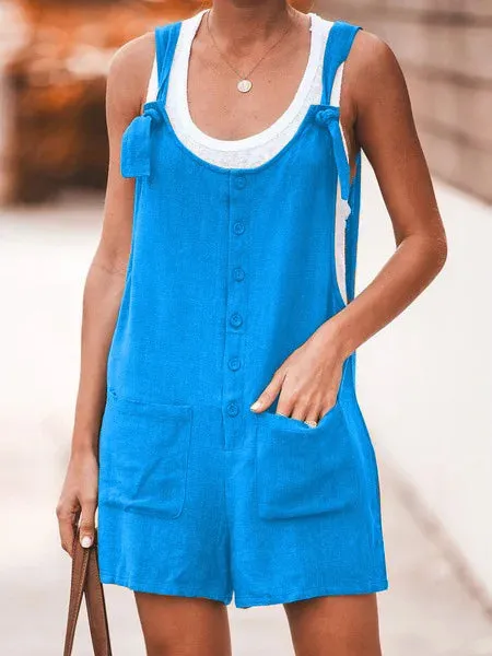 Cotton Linen Romper