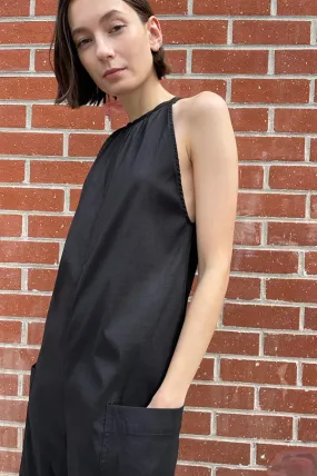 Cropped Halter Jumpsuit in Black (Sold Out)