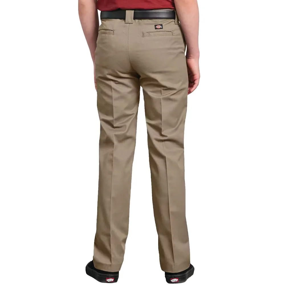 Dickies - Slim Fit Straight Leg Youth Pants Khaki