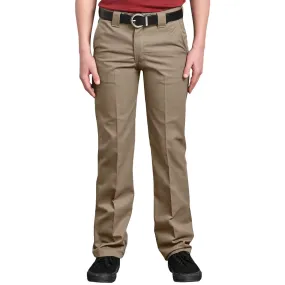 Dickies - Slim Fit Straight Leg Youth Pants Khaki