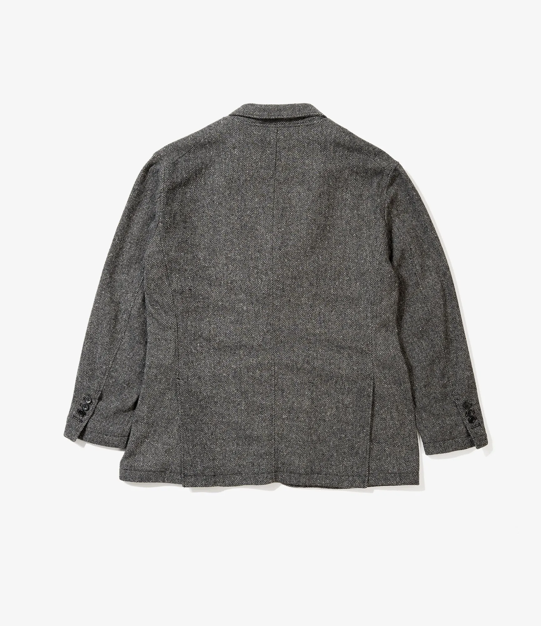 Engineered Garments Trans Jacket - Grey Poly Wool Herringbone