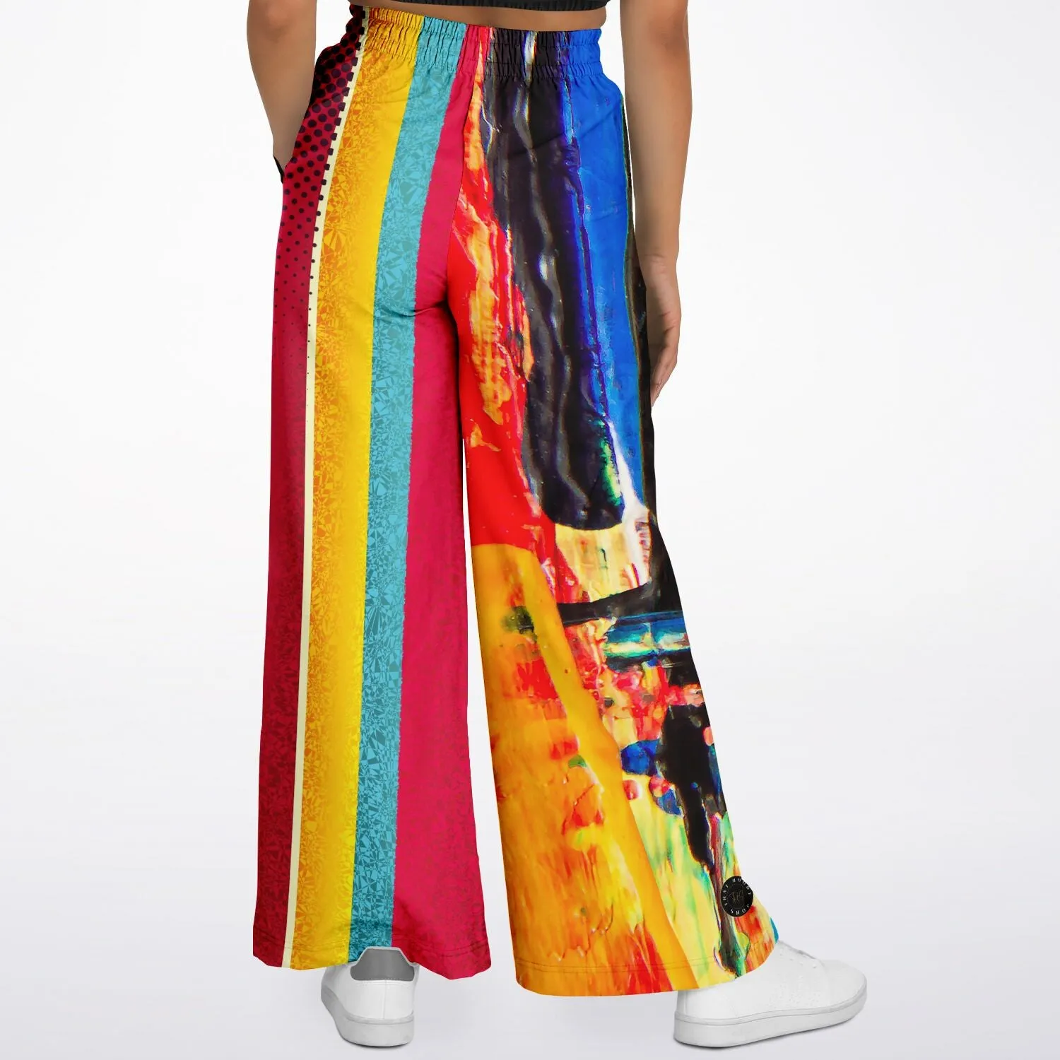 Esplanade Colorblock Striped Eco-Poly Wide Leg Pants