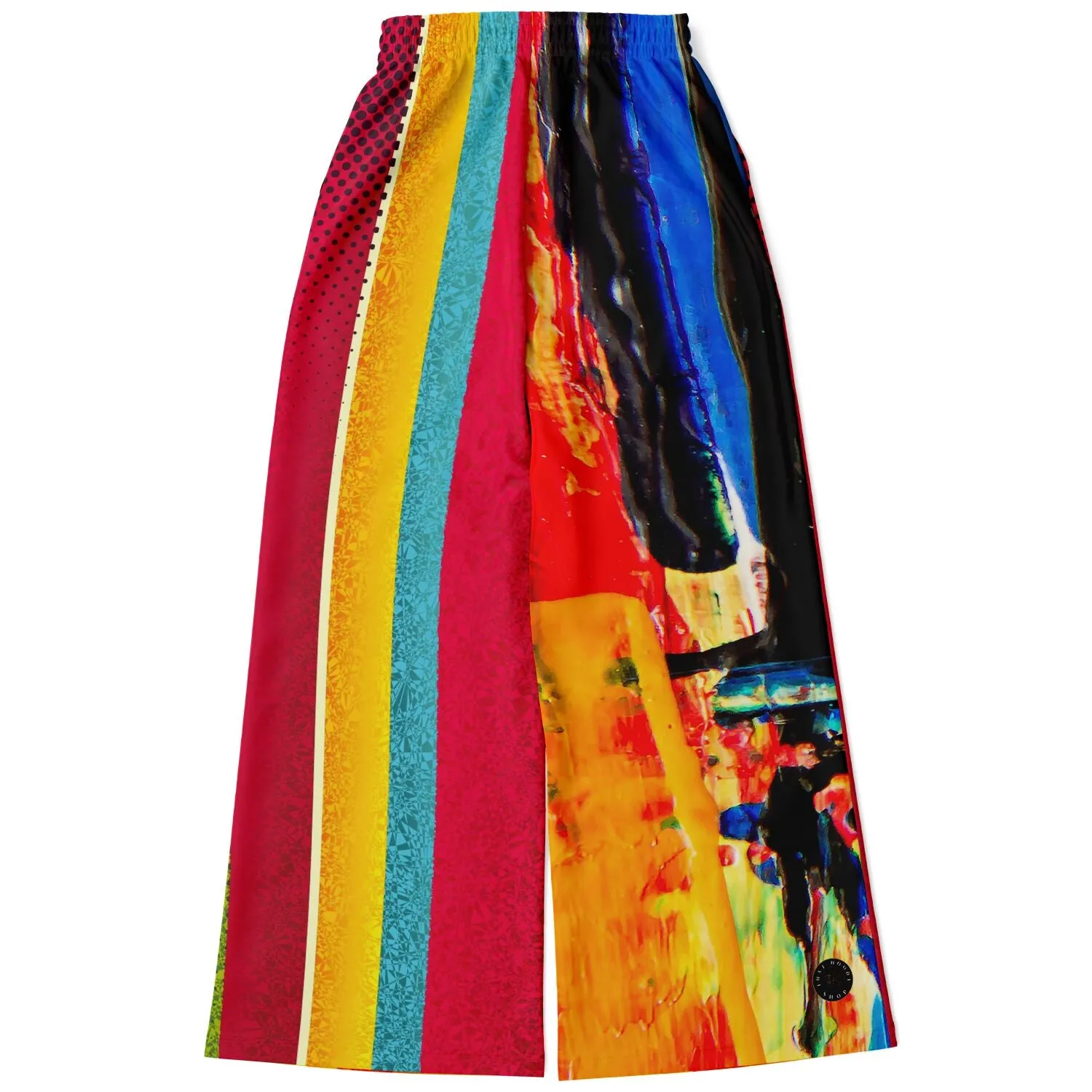 Esplanade Colorblock Striped Eco-Poly Wide Leg Pants