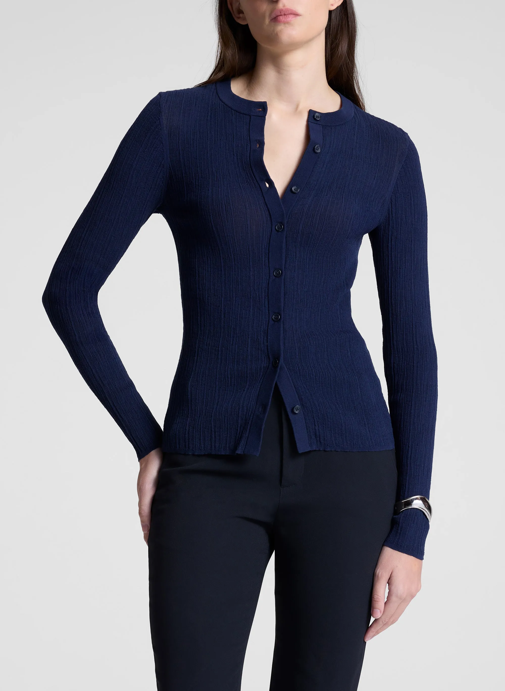 Fisher Fine Cotton Cardigan