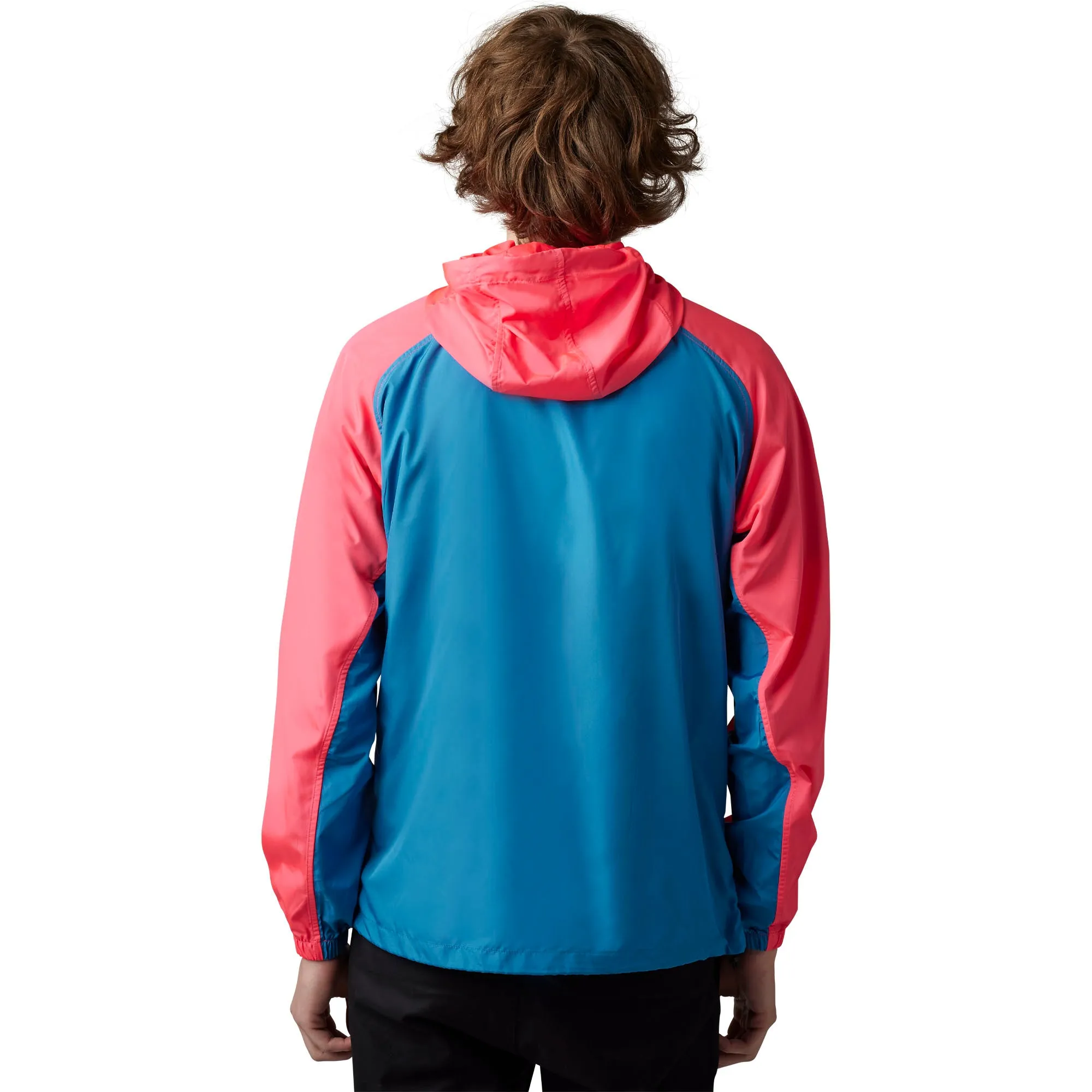 Fox Racing  Mens Title Sponsor Windbreaker Jacket Packable Repels Water Pink