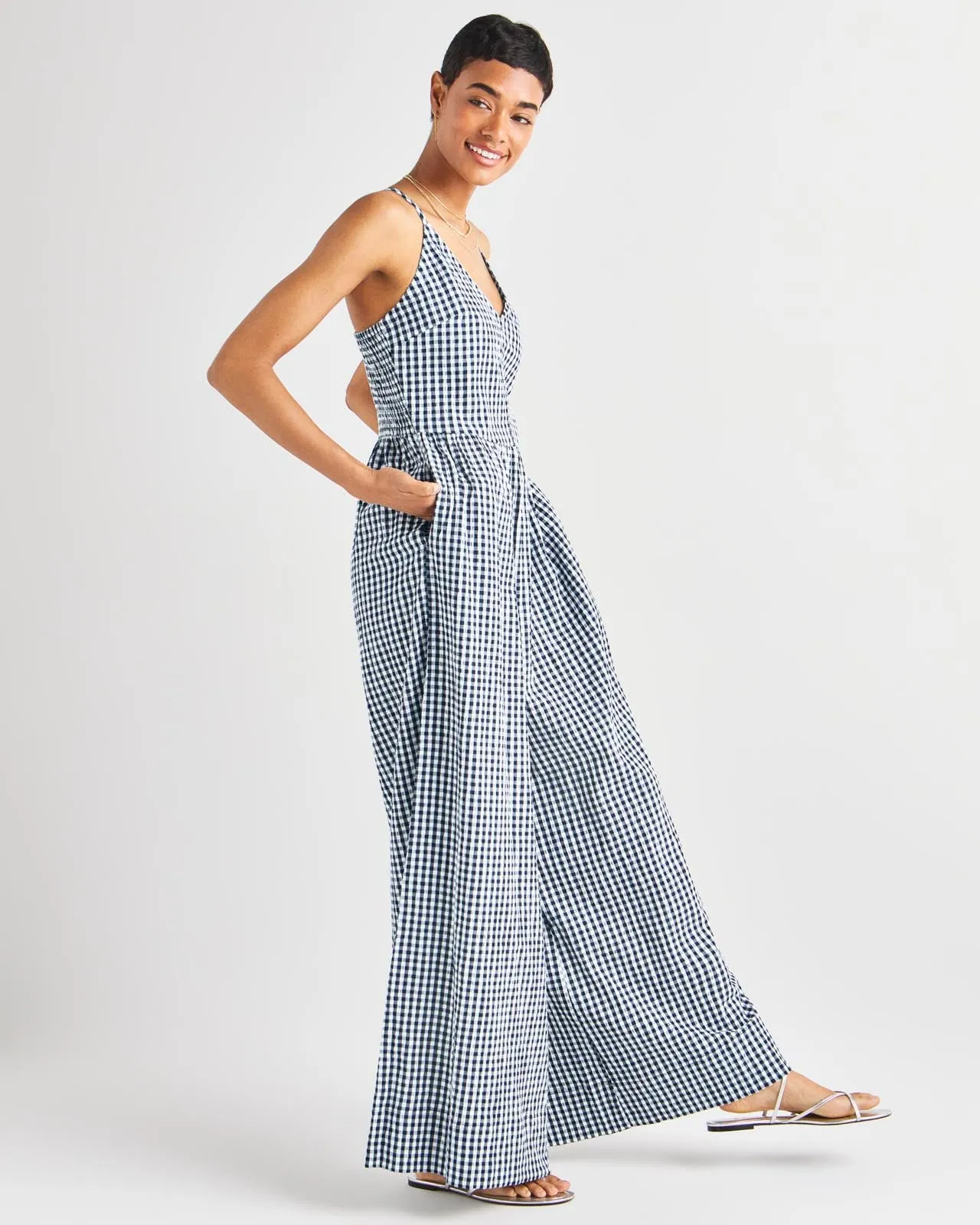 Gabrielle Gingham Jumpsuit