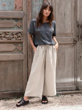 Gaia 7/8 Linen Pants Flax