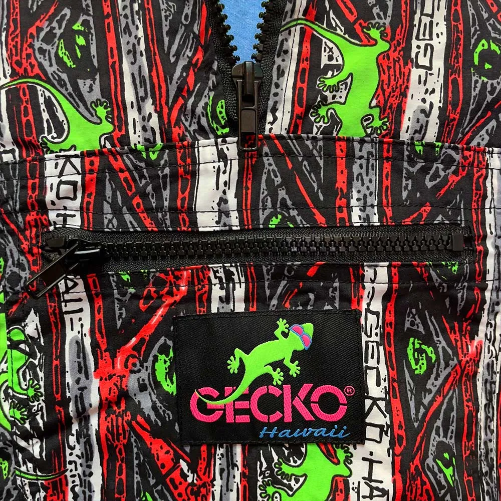 Gecko Red Stripe Windbreaker