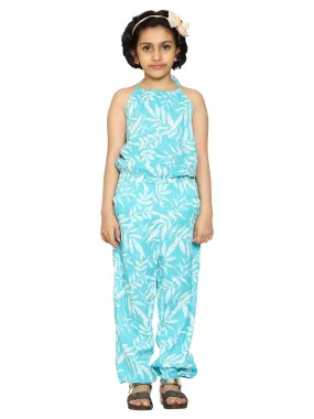 Girls Halter Neck Tie Up Jumpsuit