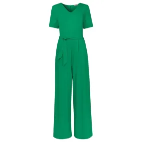 Joe Browns 10 Green Polly Jersey Jumpsuit