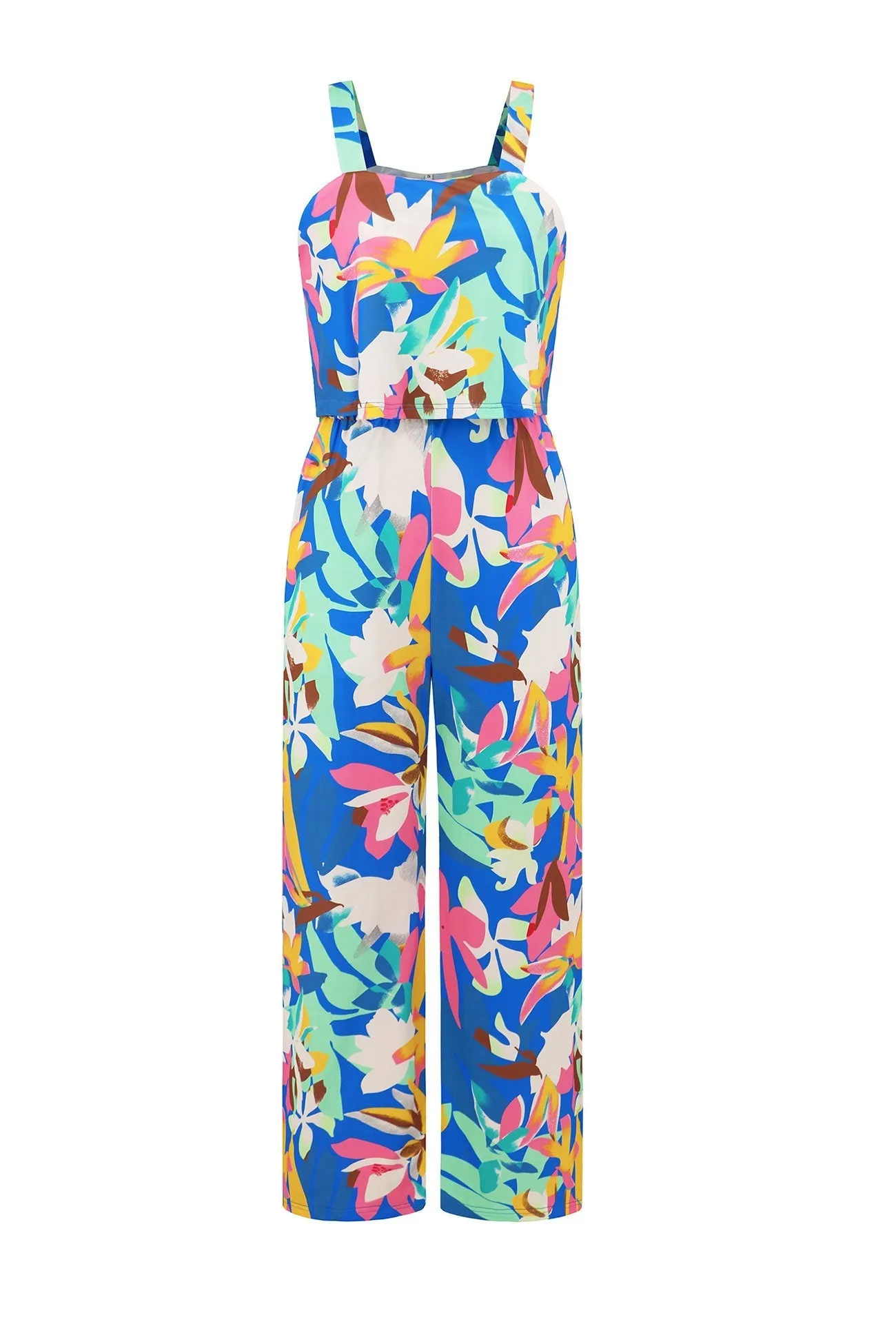 Joskaa Printed Cami Wide Leg Jumpsuits