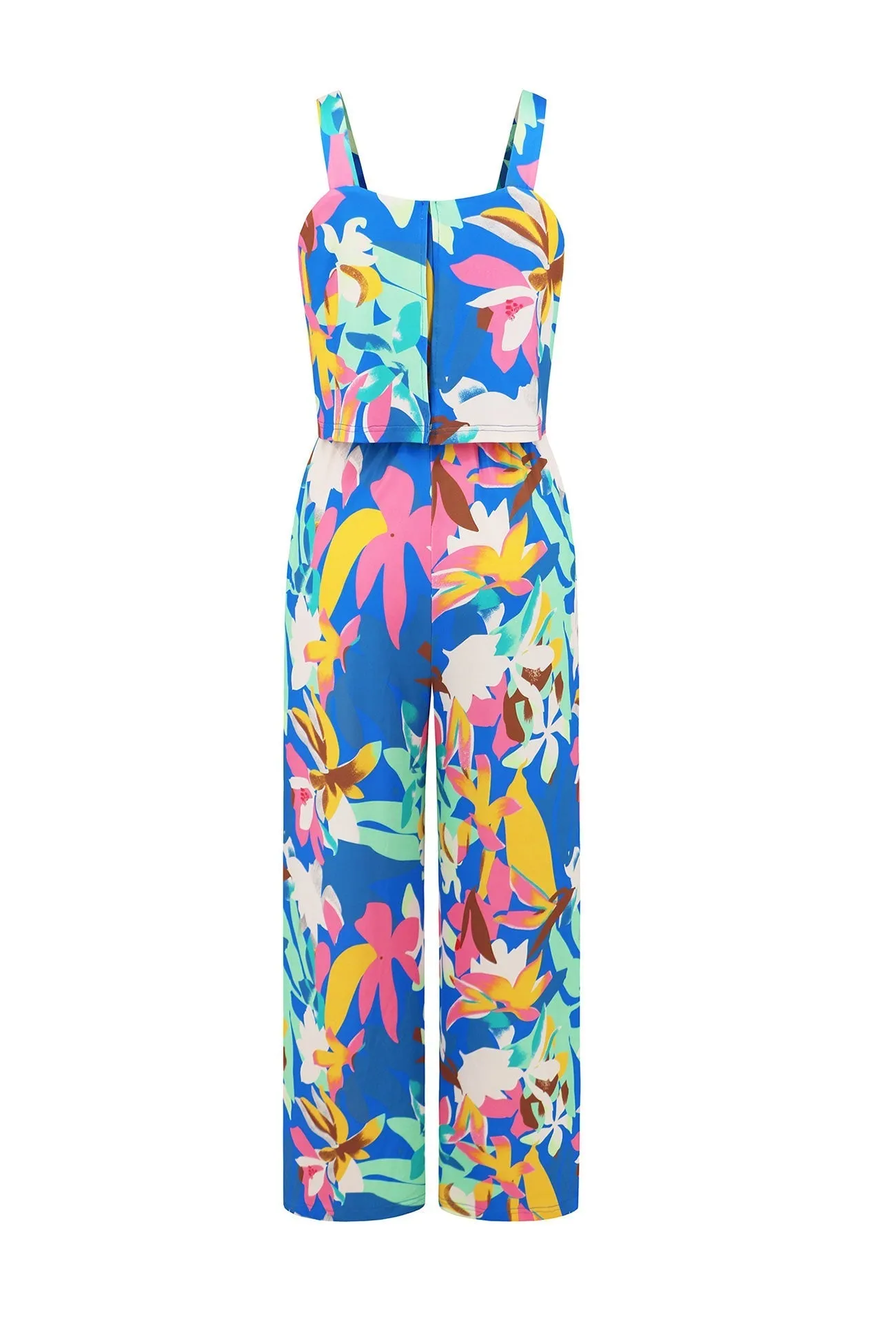 Joskaa Printed Cami Wide Leg Jumpsuits