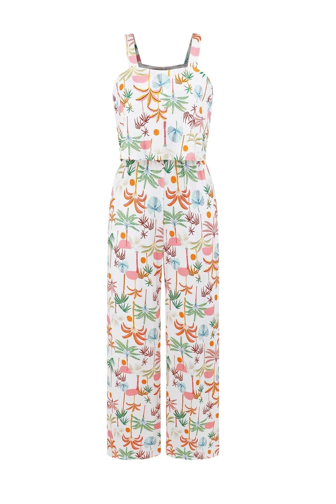 Joskaa Printed Cami Wide Leg Jumpsuits