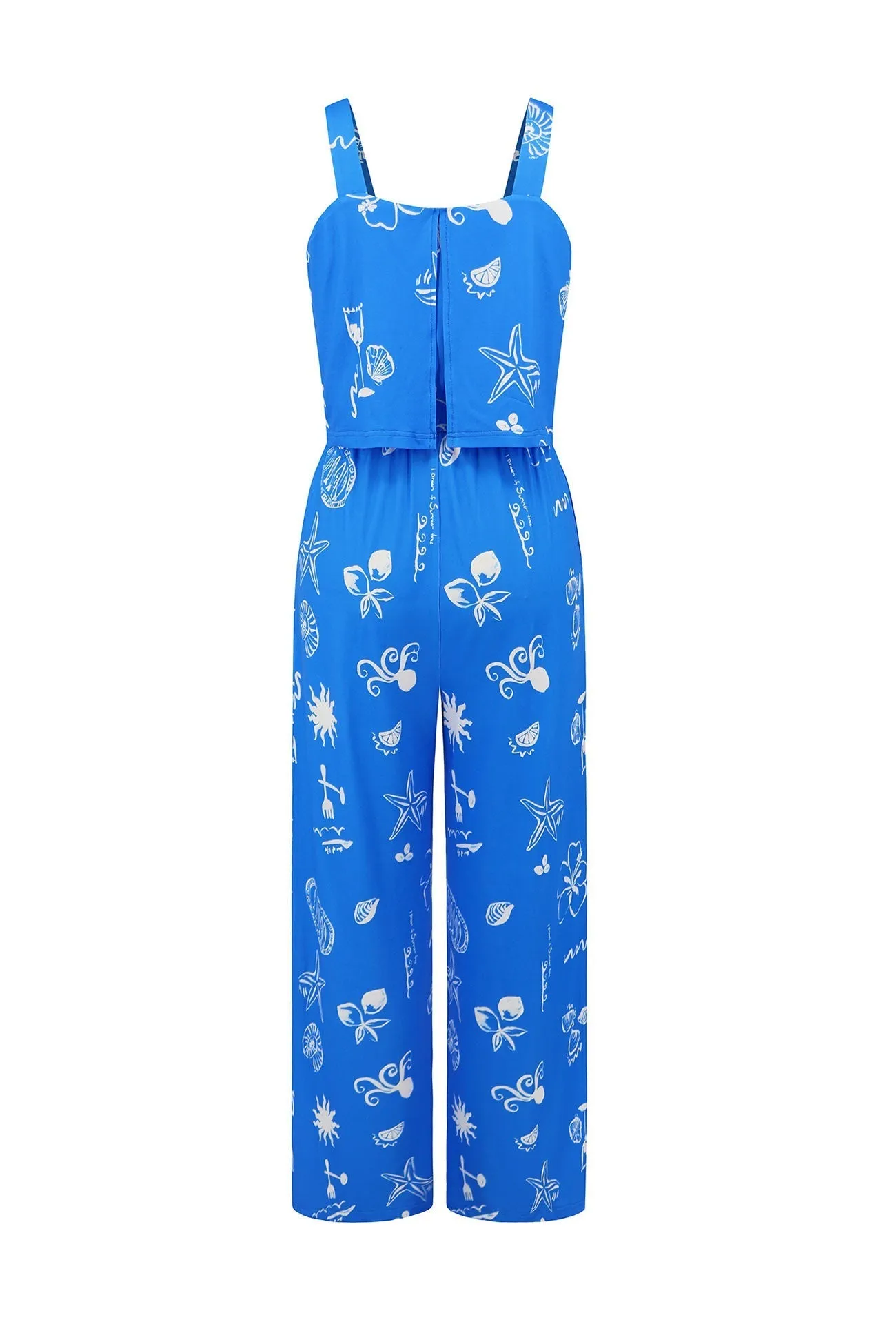 Joskaa Printed Cami Wide Leg Jumpsuits