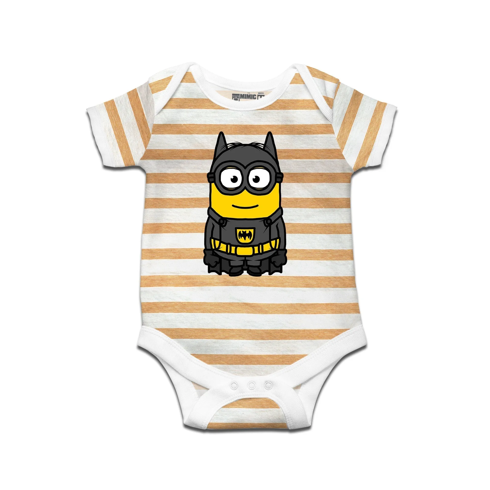 Kidswear By Ruse Super Hero Printed Striped infant Romper For Baby