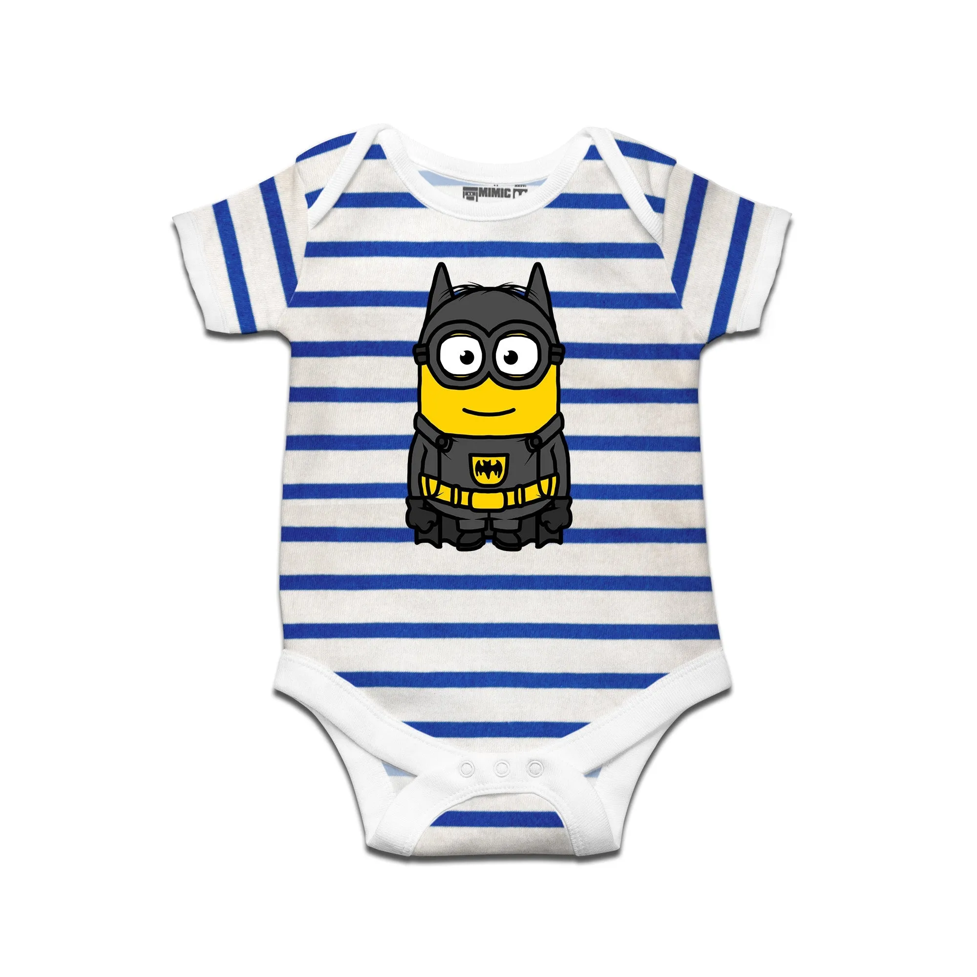 Kidswear By Ruse Super Hero Printed Striped infant Romper For Baby