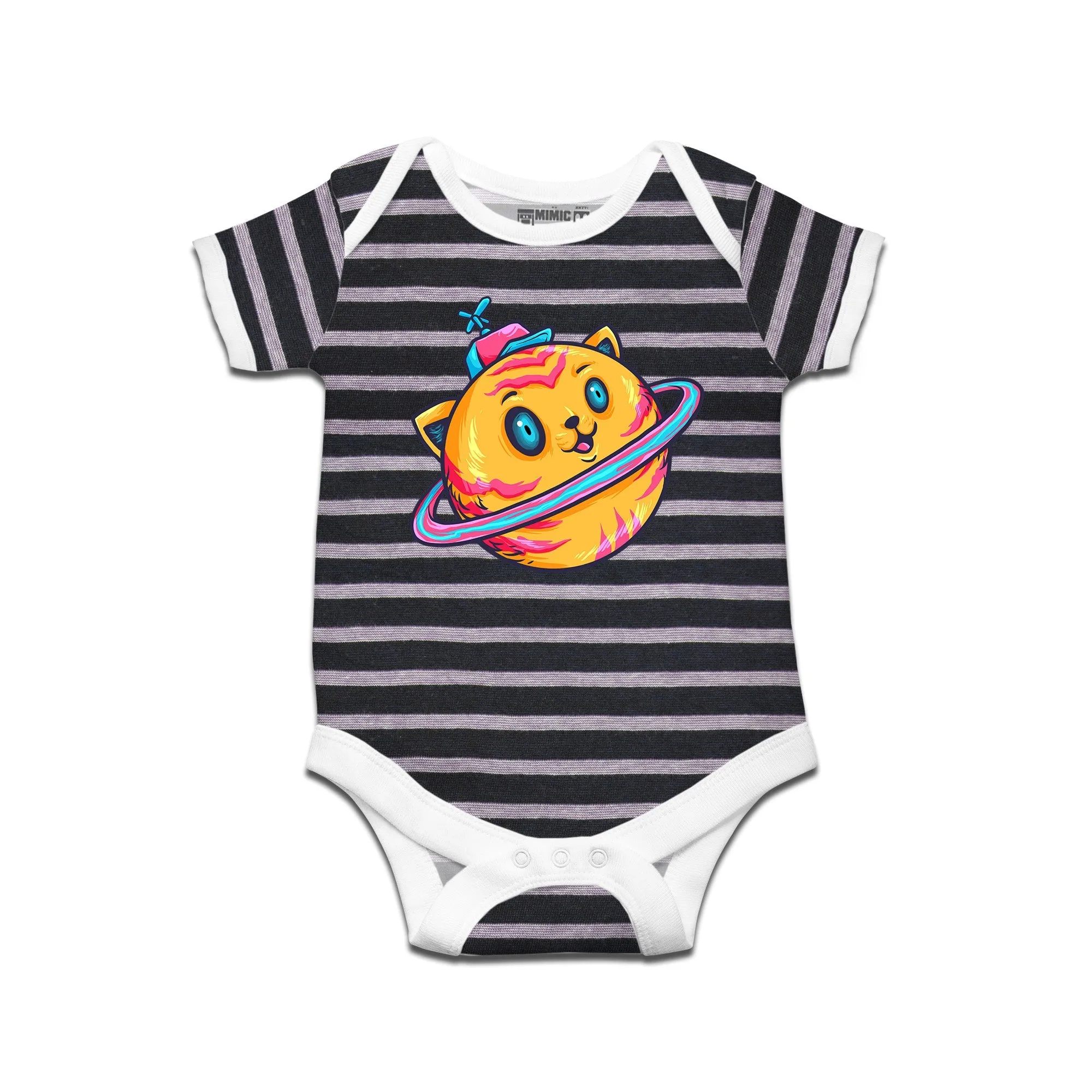 Kidswear By Ruse Weeee Printed Striped infant Romper For Baby