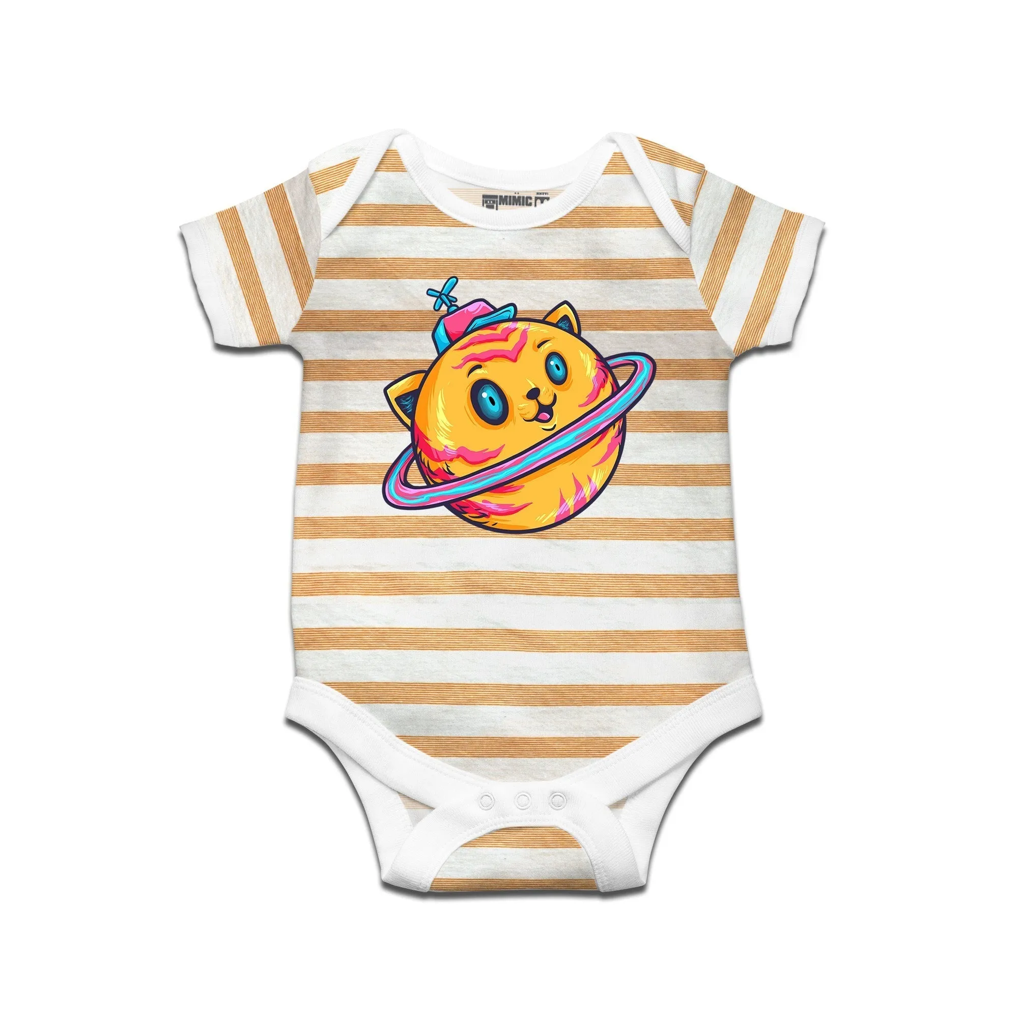 Kidswear By Ruse Weeee Printed Striped infant Romper For Baby