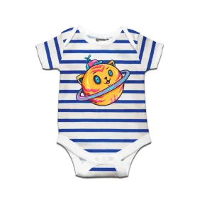 Kidswear By Ruse Weeee Printed Striped infant Romper For Baby