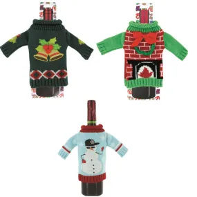 Knitted Ugly Sweaters for Wine Bottles