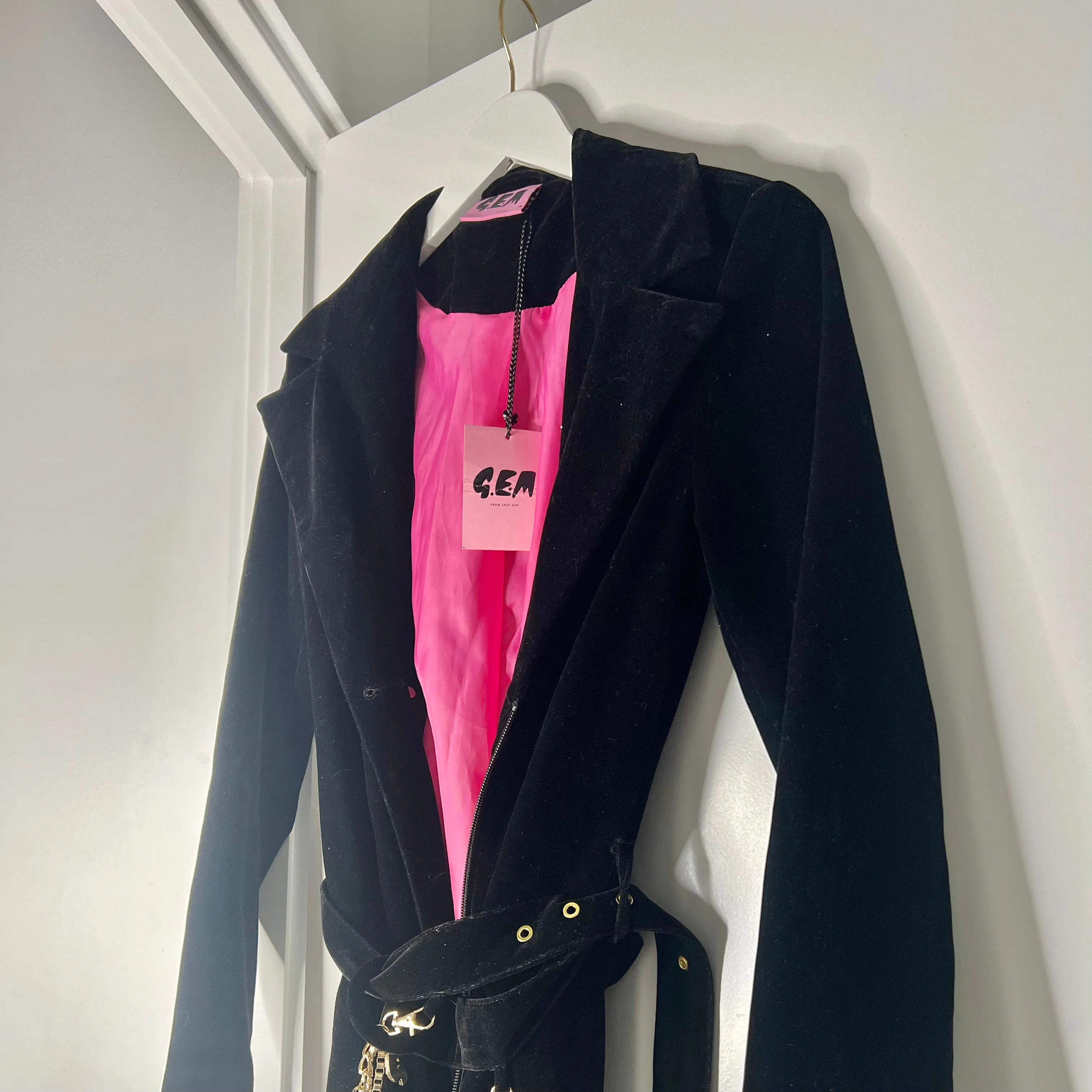 Lazy Oaf Gem Velvet Blazer Coat