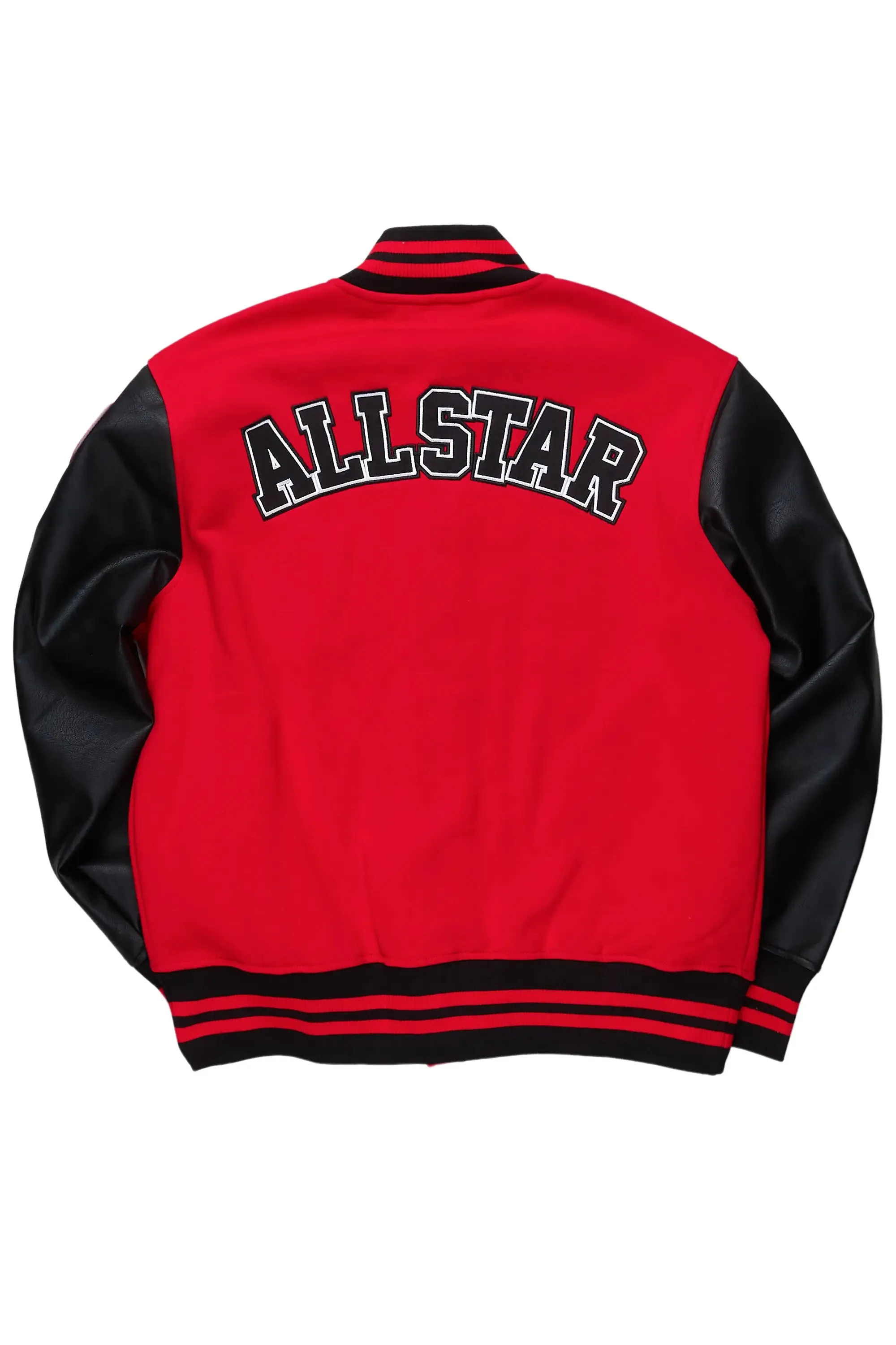 Macall Red Varsity Jacket