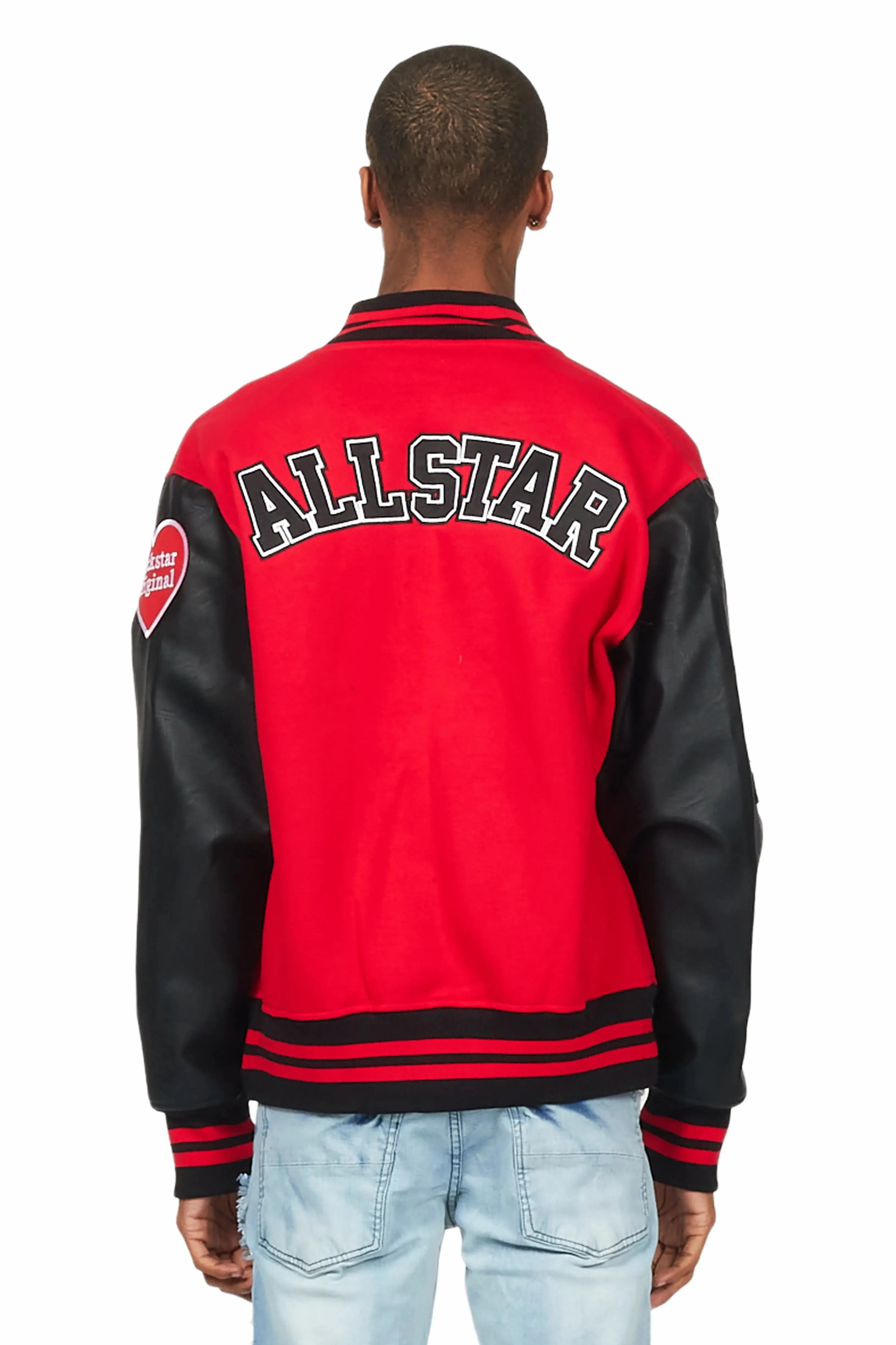 Macall Red Varsity Jacket