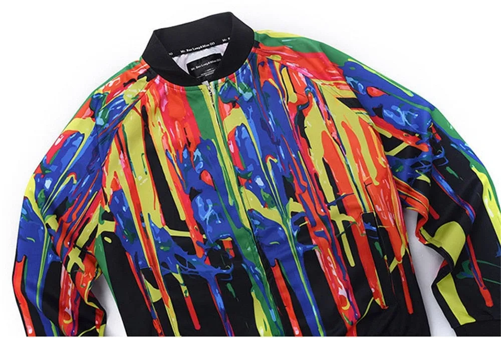 Men's Spring Windbreaker With Print