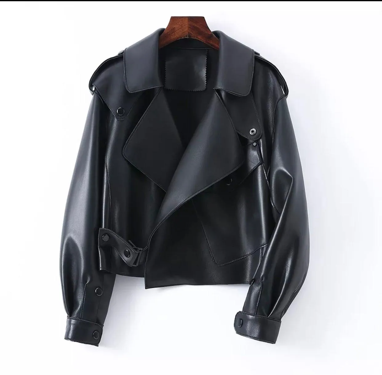 Miss BlacQutie - Black Leather jacket