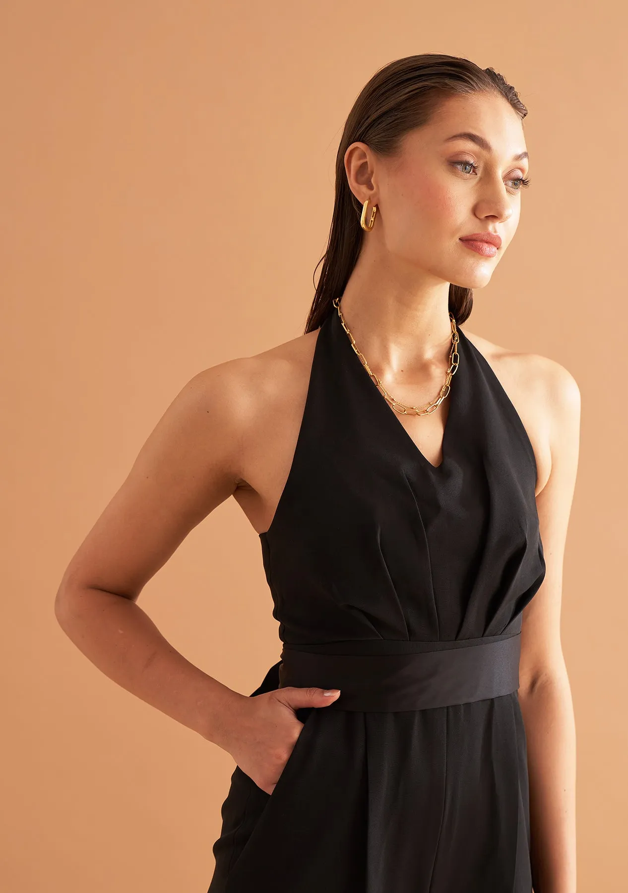 Office Party Women's Sleeveless Jumpsuit