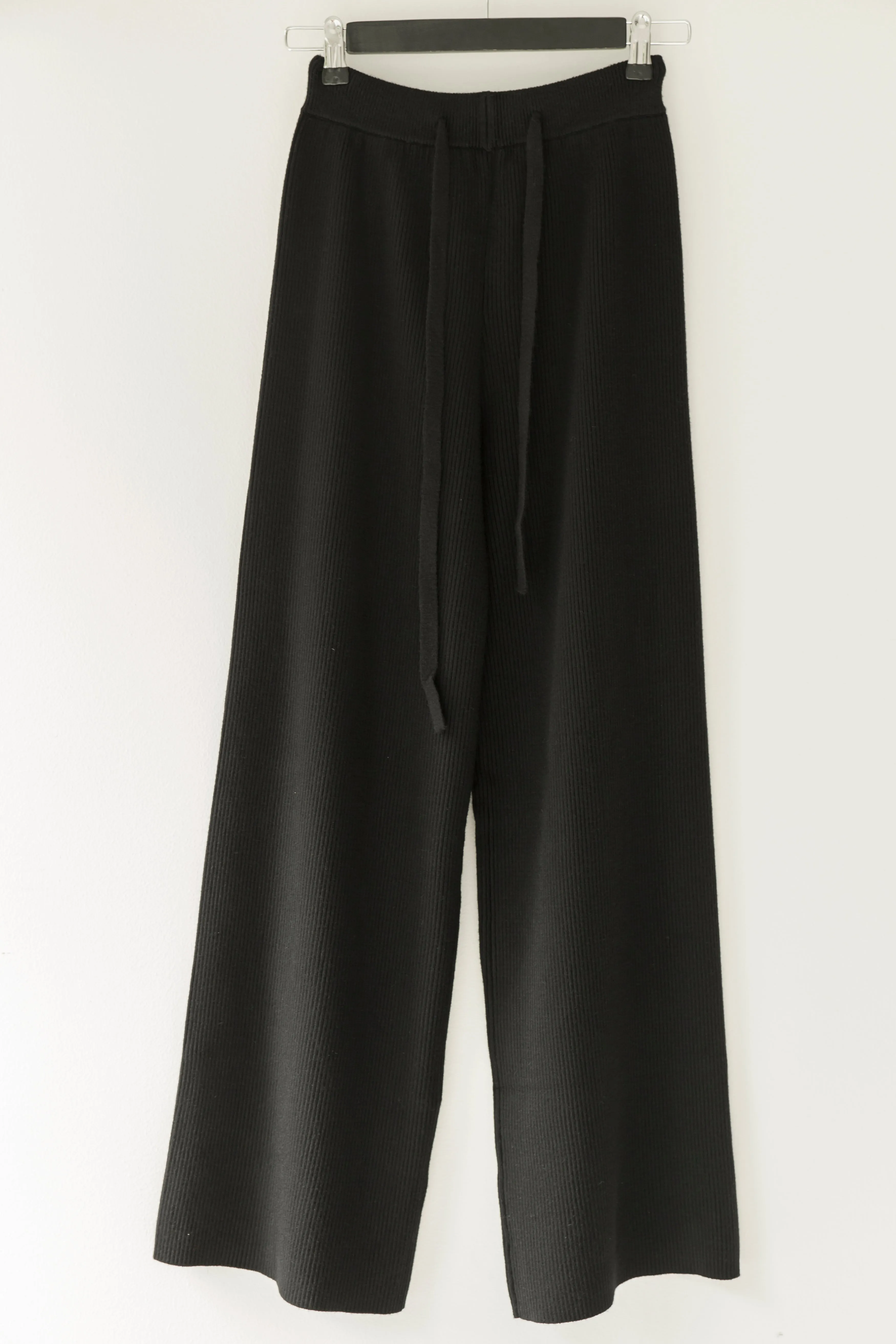 Rib lounge pants - Black