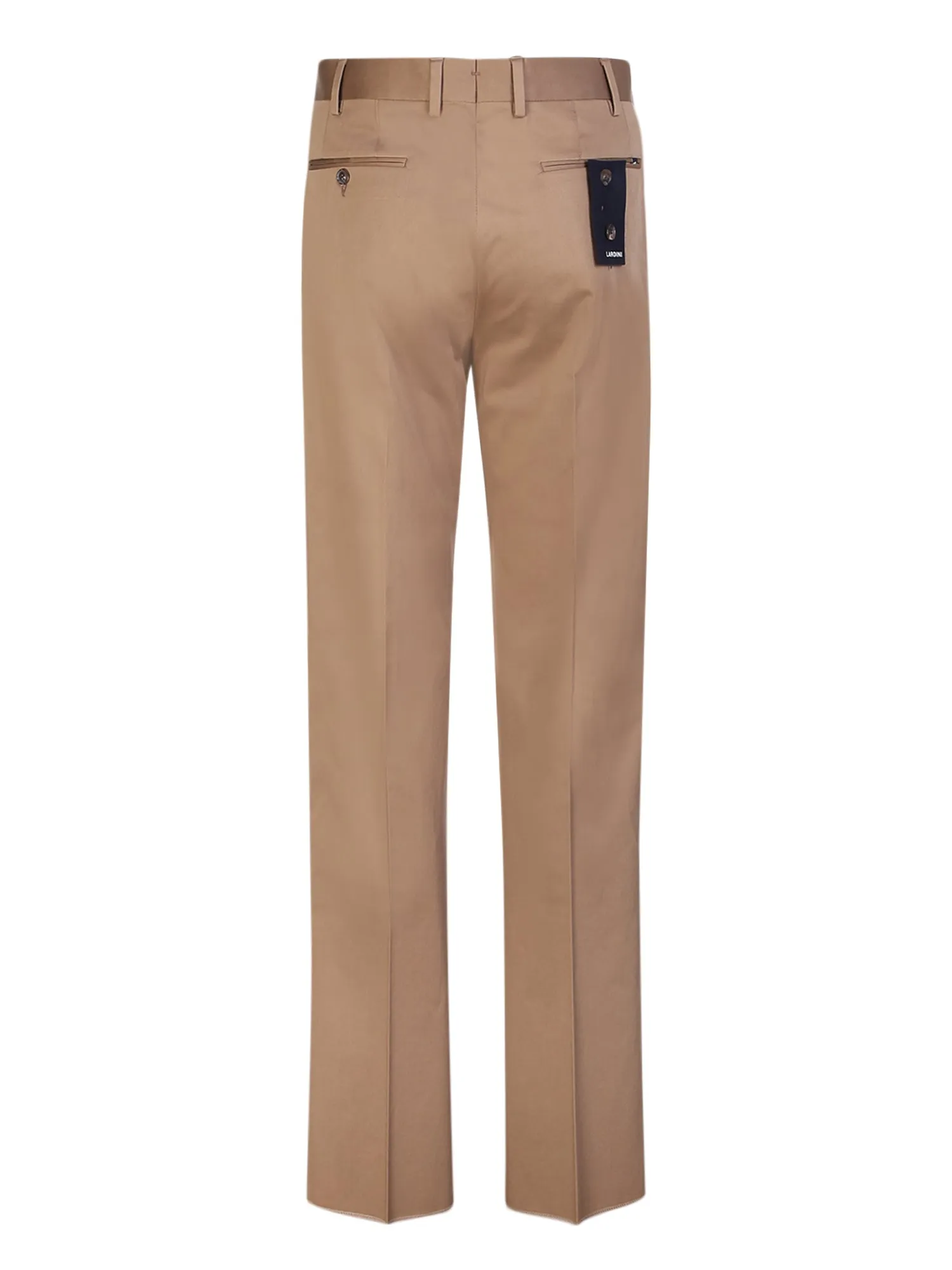 Straight-leg beige trousers