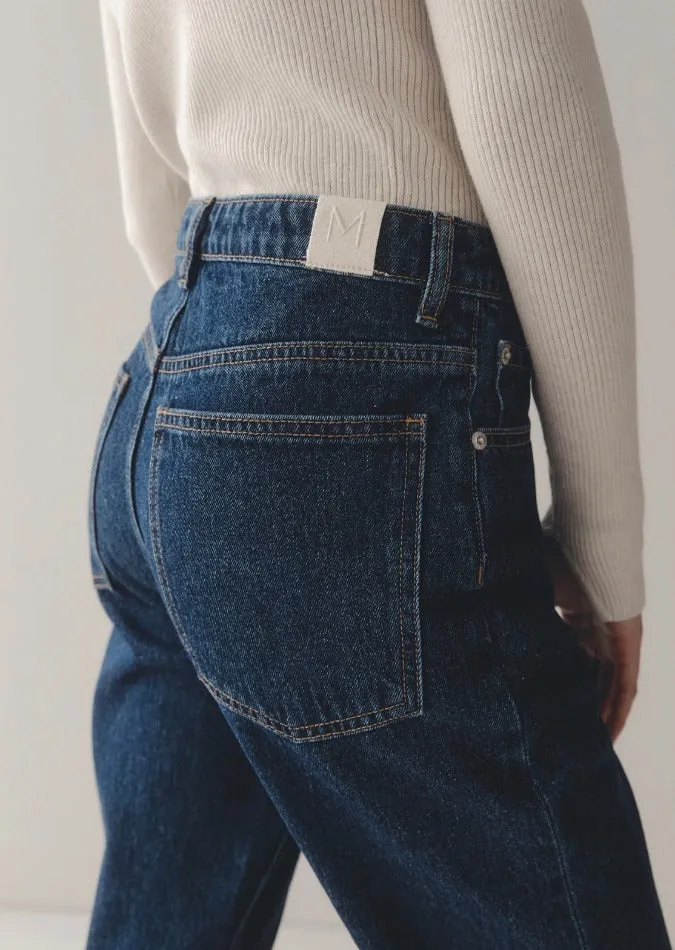 Straight Leg Jean Mid Blue