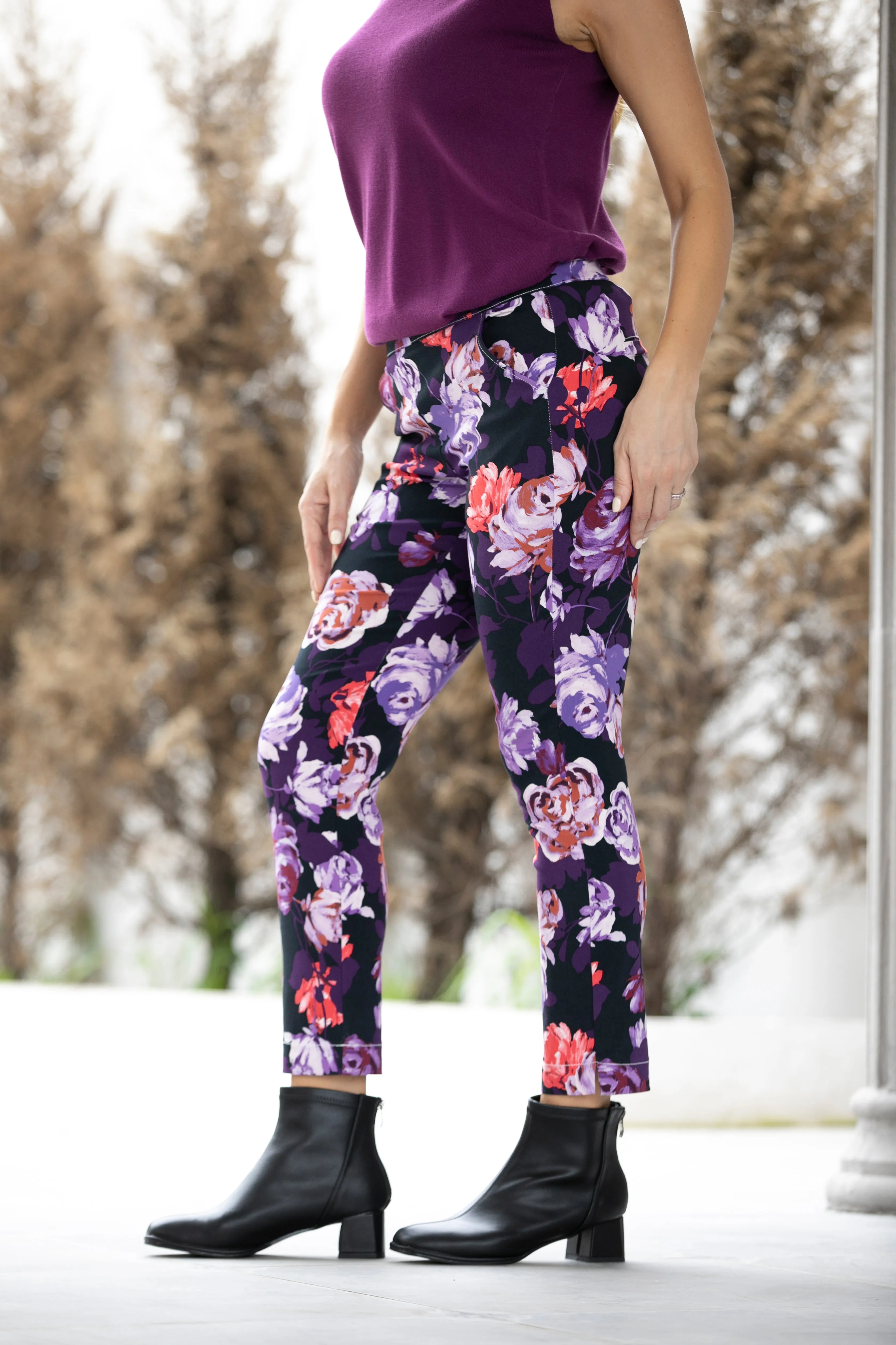 STRAIGHT LEG PRINTED PANT