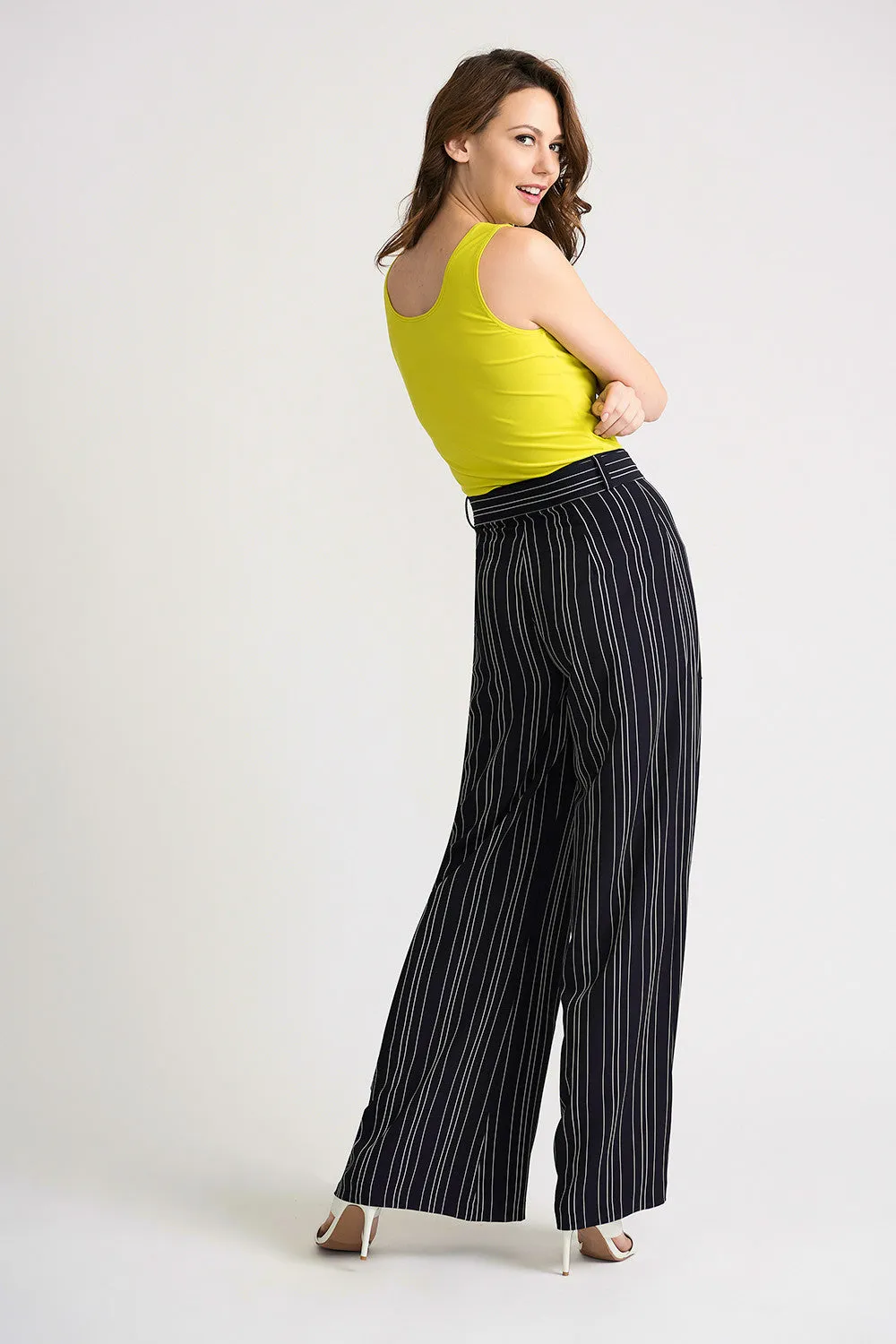 STRIPED WIDE LEG PANT