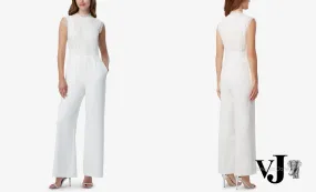 Tahari Asl Lace Wide-Leg Jumpsuit