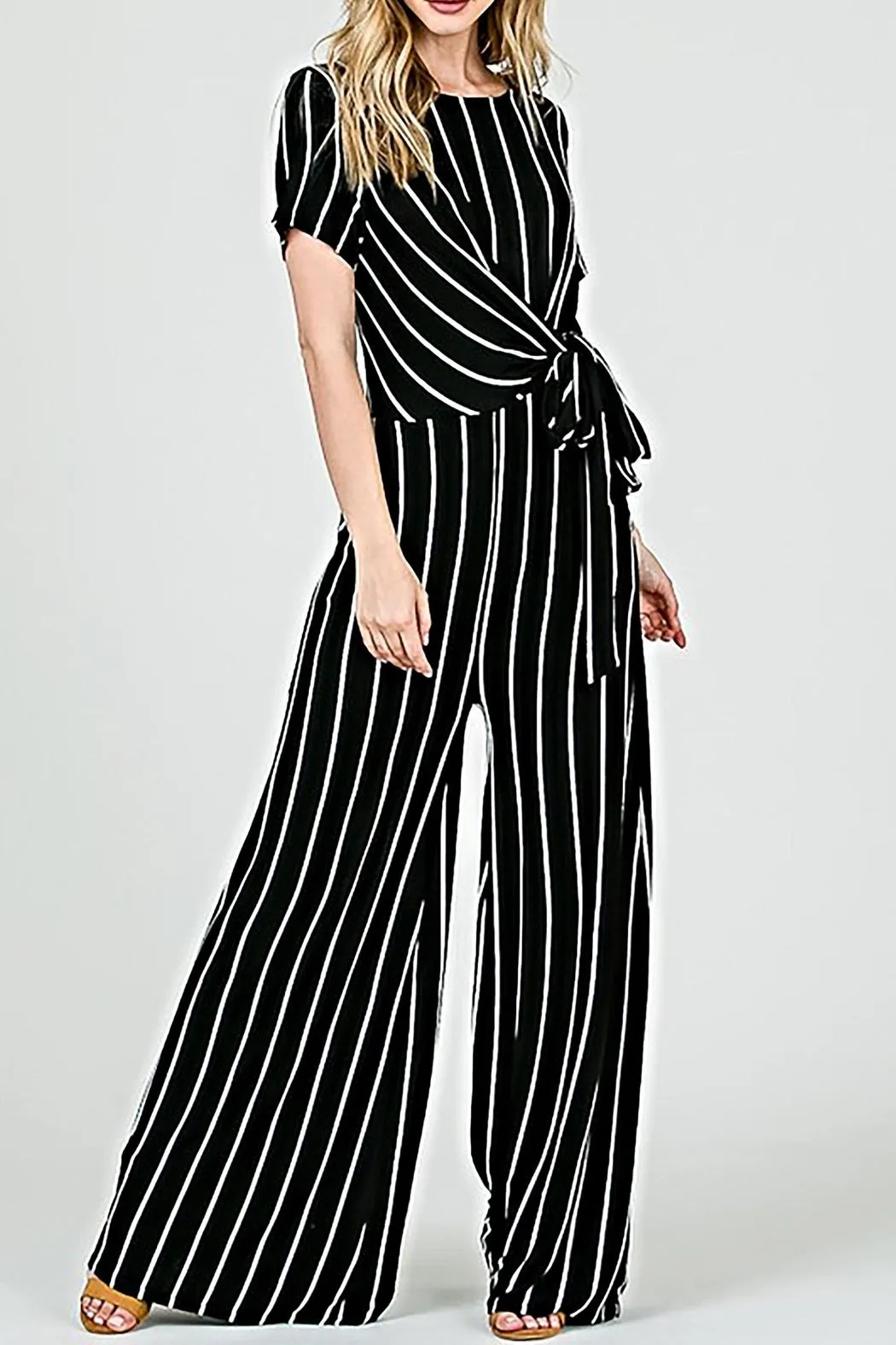 The Michelle Striped Jumpsuit