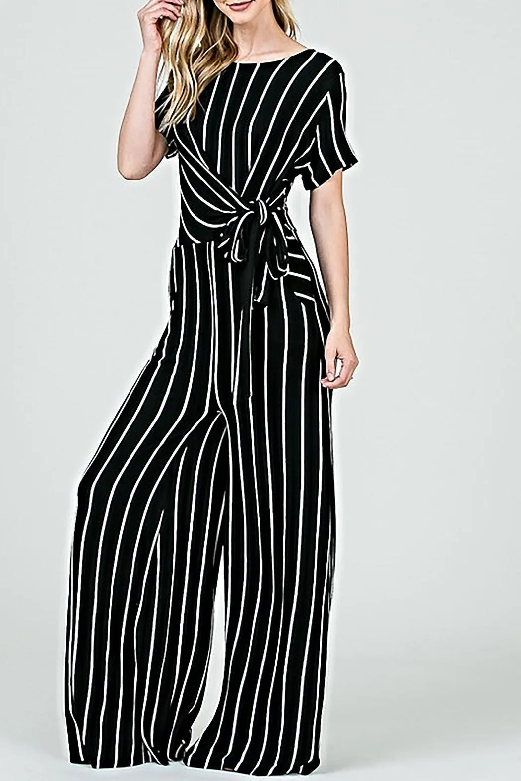 The Michelle Striped Jumpsuit