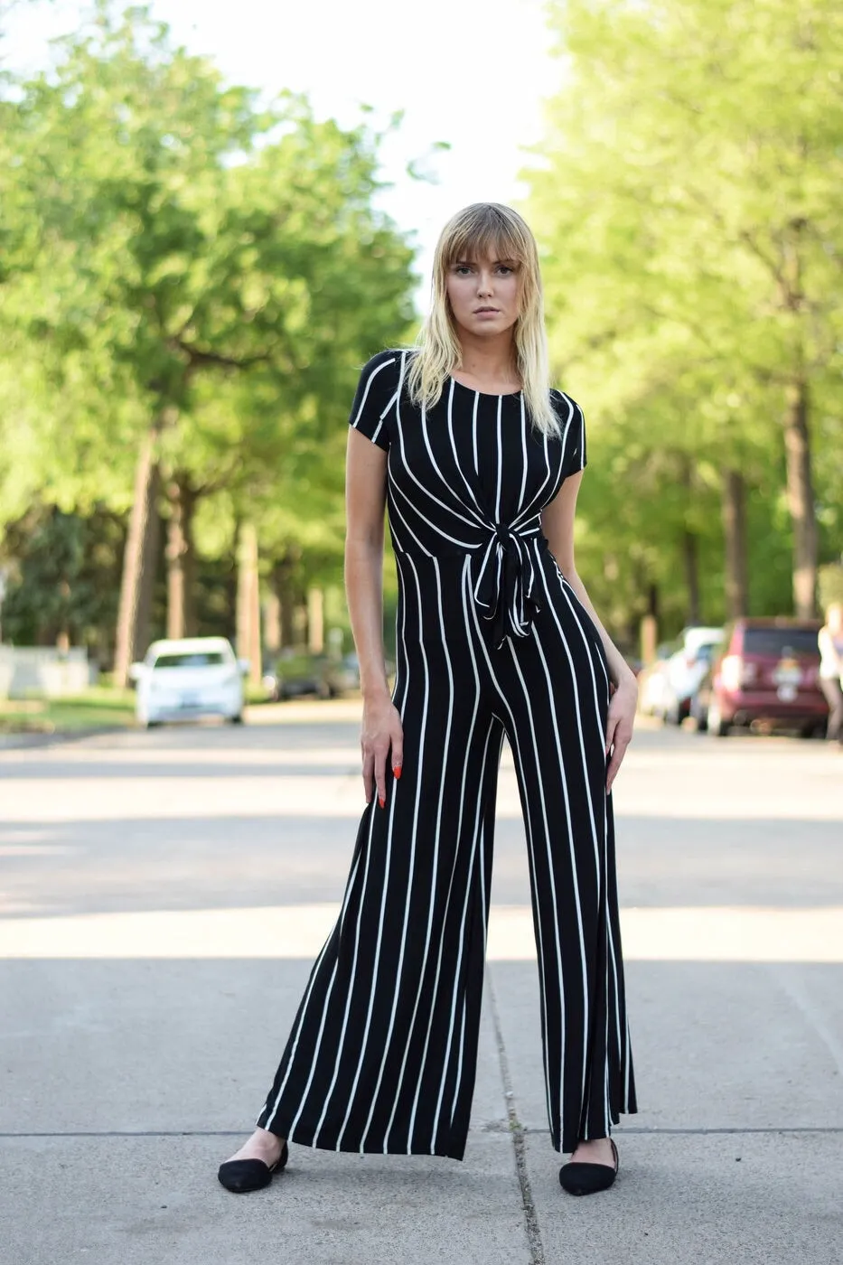 The Michelle Striped Jumpsuit