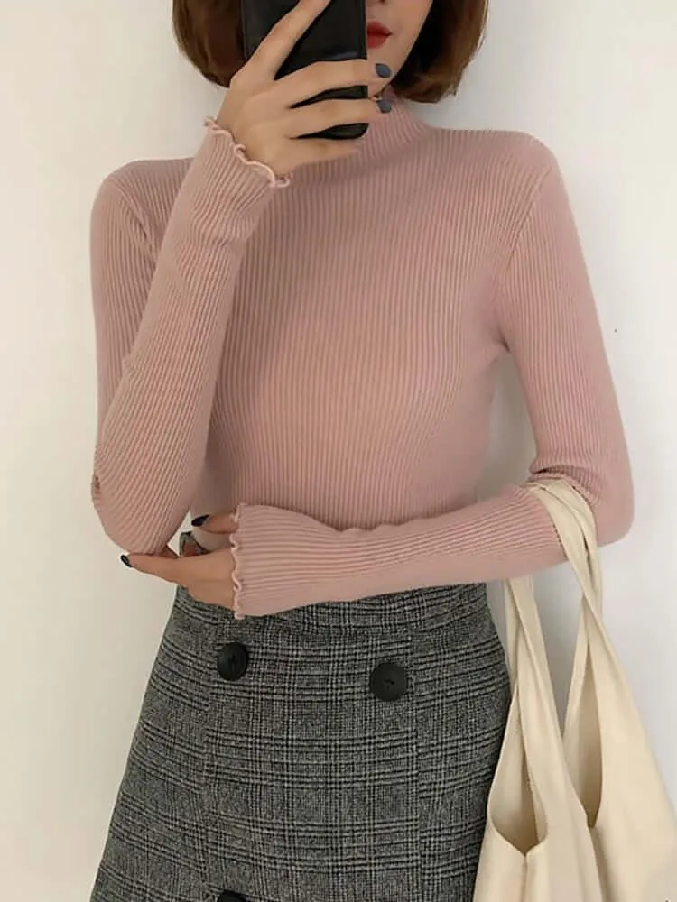 Turtleneck Women's Knitted Sweater