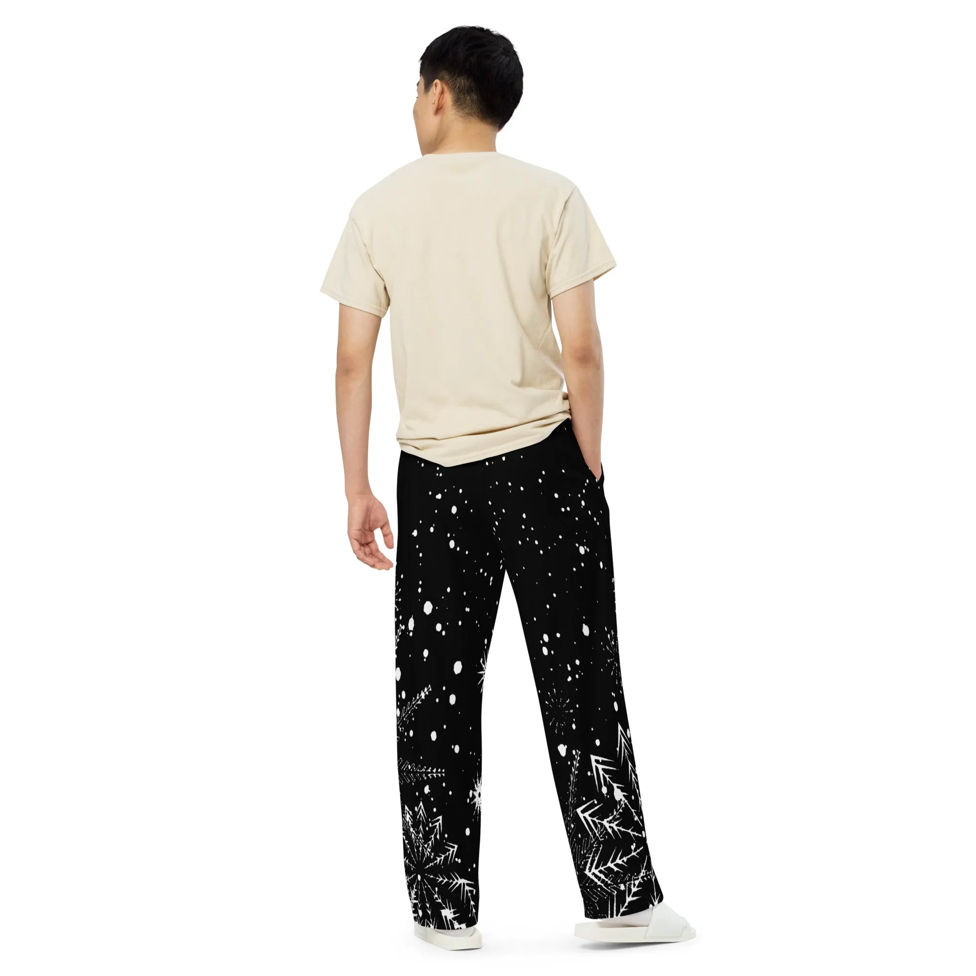 Unisex wide-leg pants