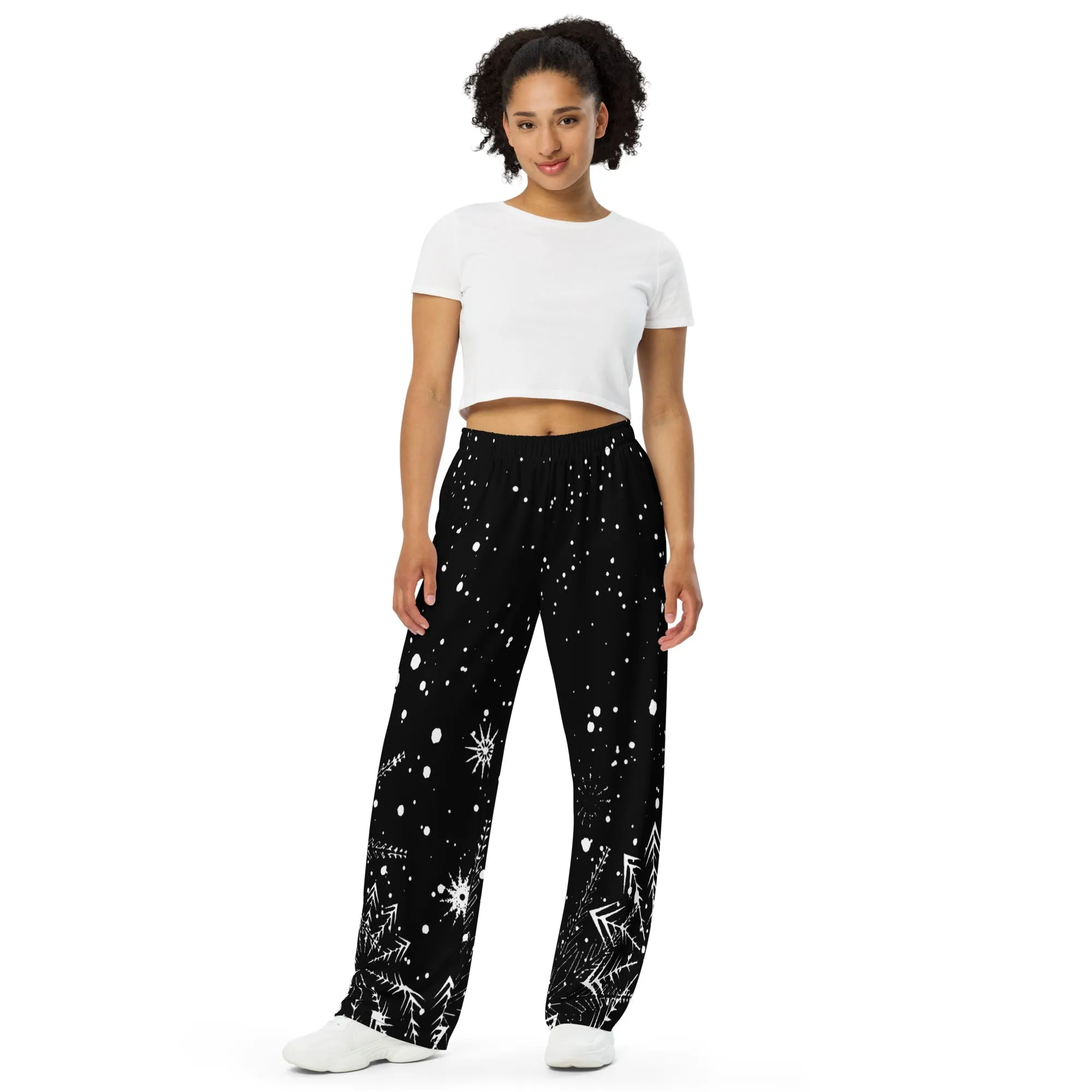 Unisex wide-leg pants