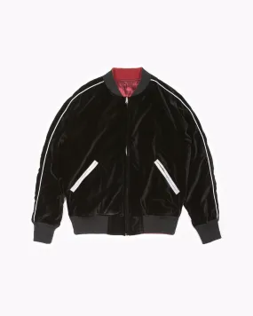 Velvet Bomber - Black/Burgundy