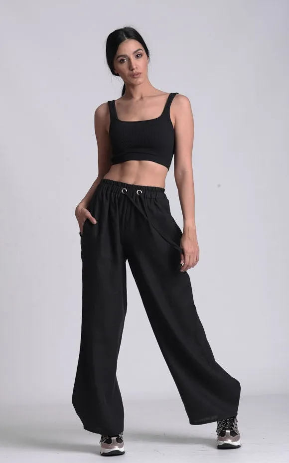 Wide Leg Linen Pants