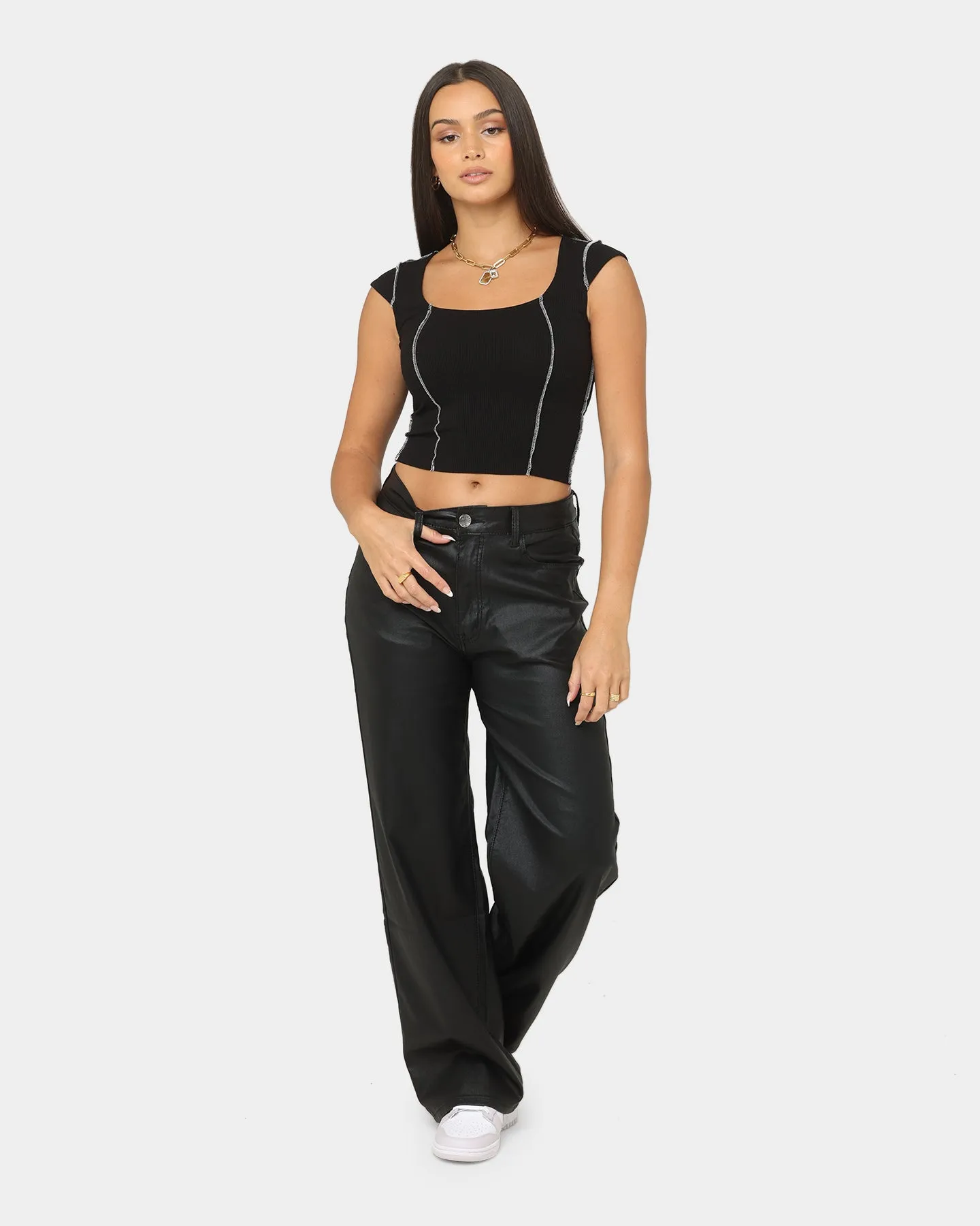 XXIII Women's Reina Wide Leg Pants Black